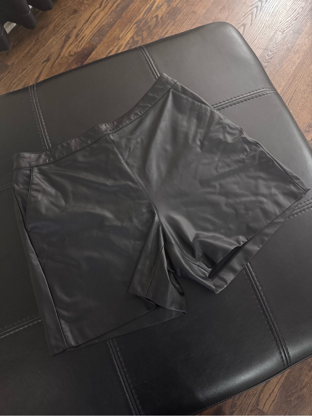 Black Faux Leather Women’s Shorts - Halogen